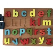 Abecedario Encajable en Madera
